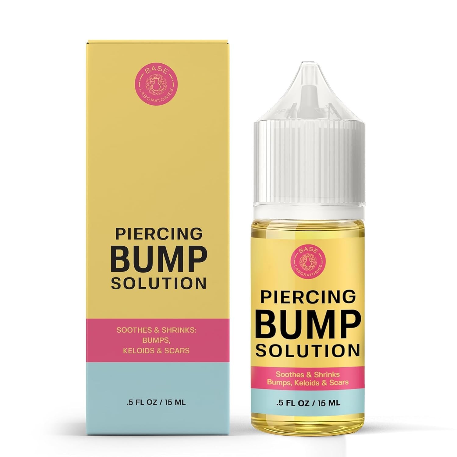Piercing Aftercare Kit: Keloid & Piercing Bump Solution Oil15ml + Piercing Af...