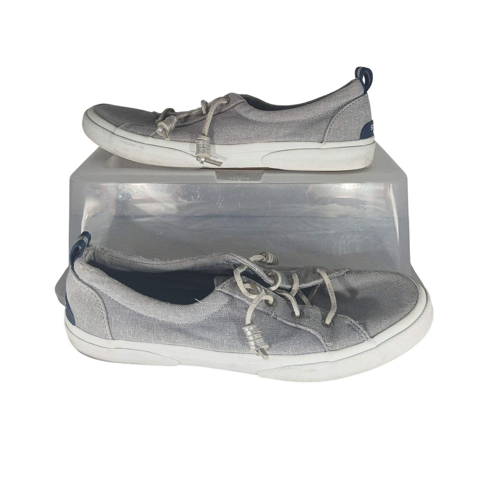 Sperry Top-Sider Women's Size 10 Gray Boat Shoes Sneakers STS84467 Casual