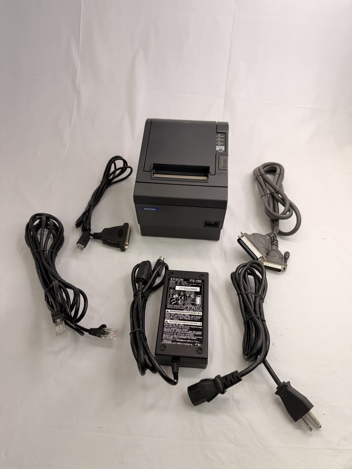 Epson M129C TM-T88III Thermal POS Receipt Printer With USB Adapt/extras 🔥