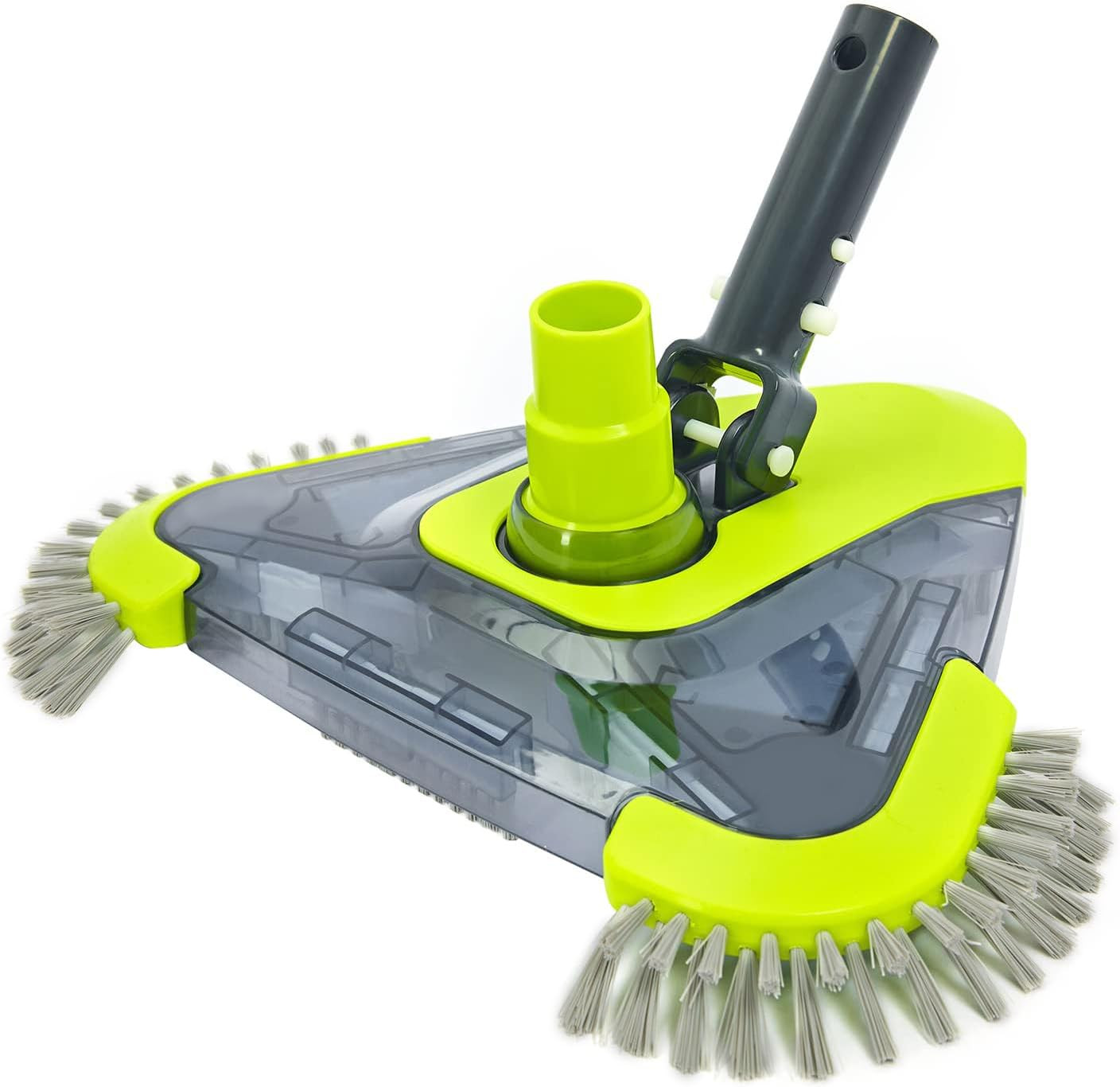 Upgrade Pool Vacuum Head with Side Brush & Universal Rotatable Hose Adapter,Weig