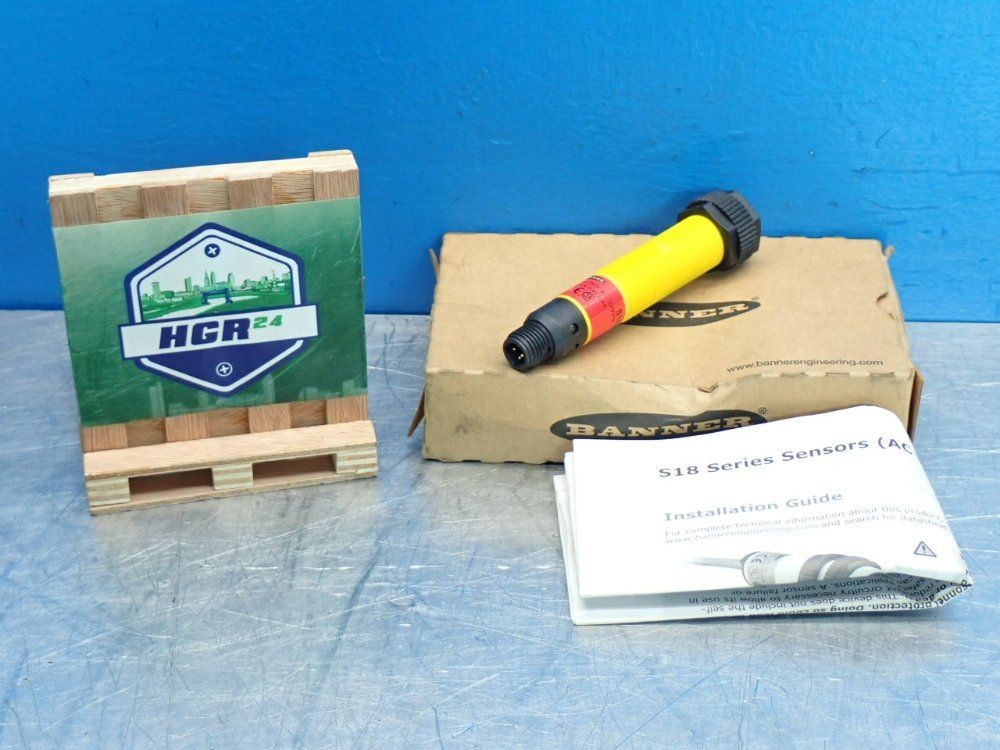 BANNER S18AW3DLQ1 S18-SERIES PHOTOELECTRIC SENSOR 300MM 05250781411