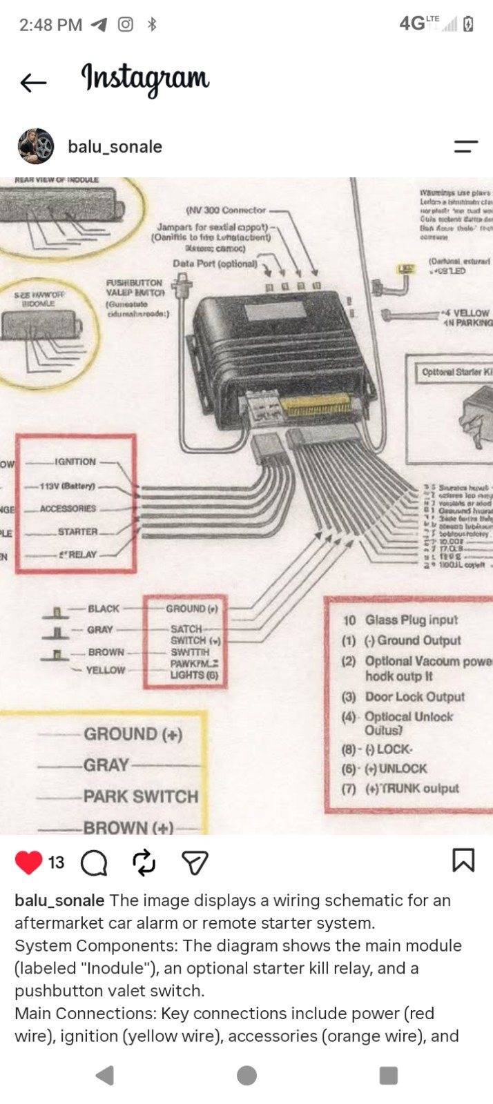Car Alarm module SHELBY CS-400S !!! WITHOUT REMOTE CONTROL!!!
