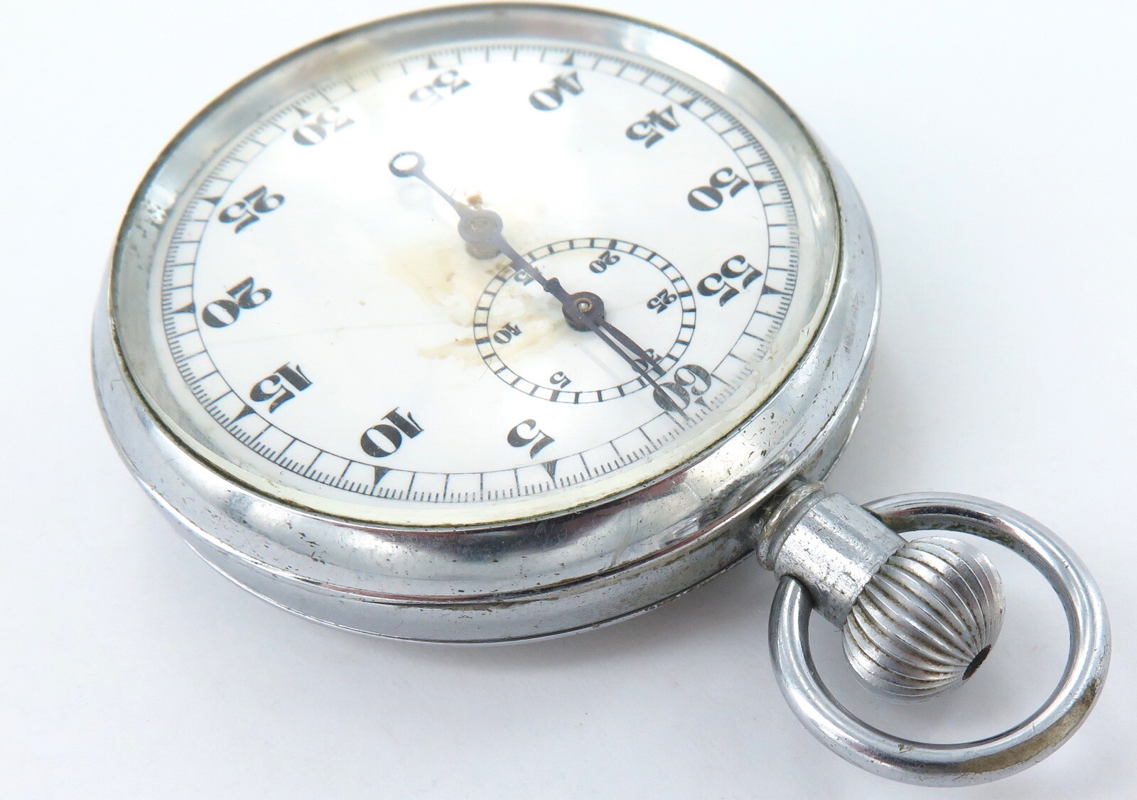 Unbranded c1930s Swiss Made Stopwatch, Breitling? Working.