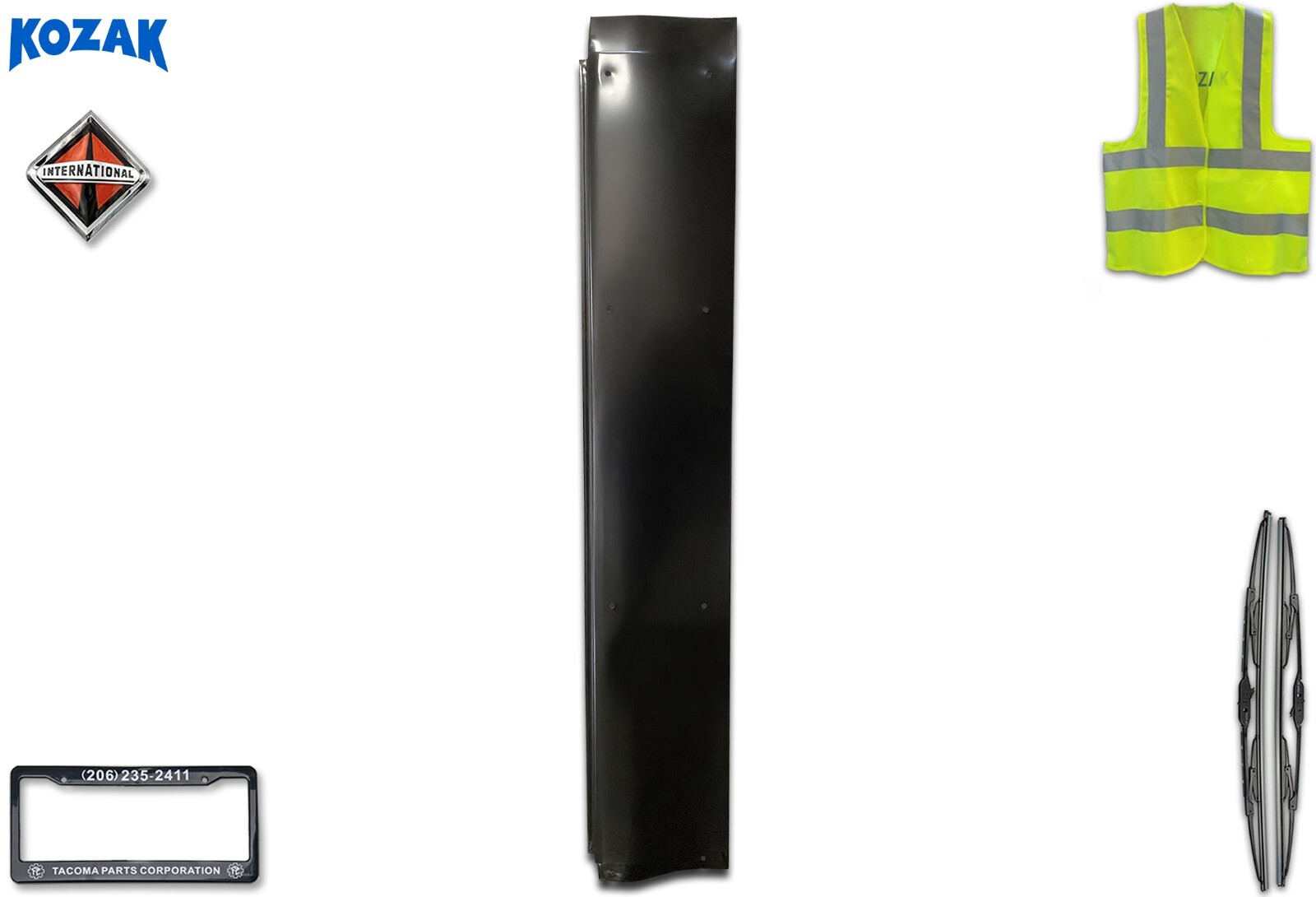 Semi Truck Botom Lower Wind Fairing Cab Extender Left Side International Prostar