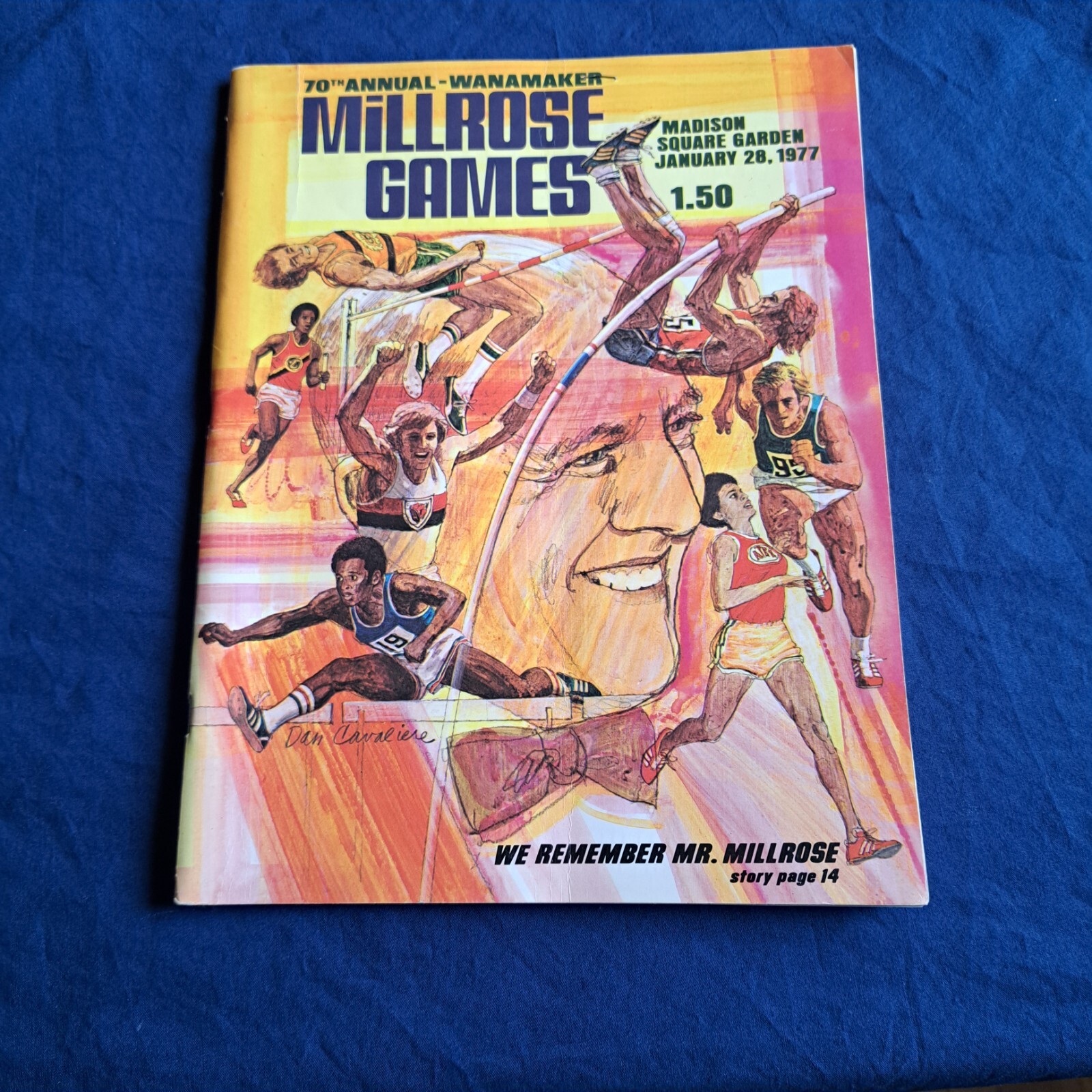Wanamaker Millrose Games,Track & Field Program 1977, Madison Square Garden, VG!!
