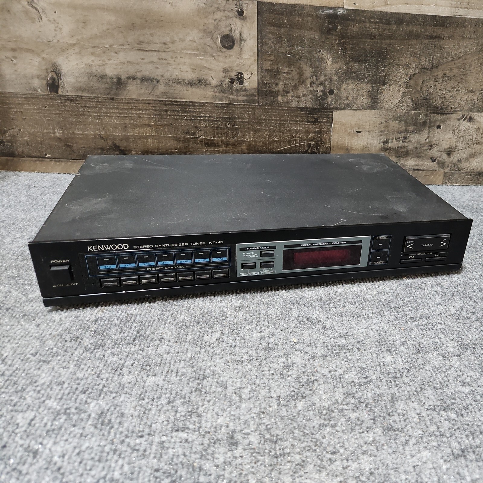 Kenwood KT-45 Vintage FM Stereo AM Synthesizer Tuner Tested Retro Media