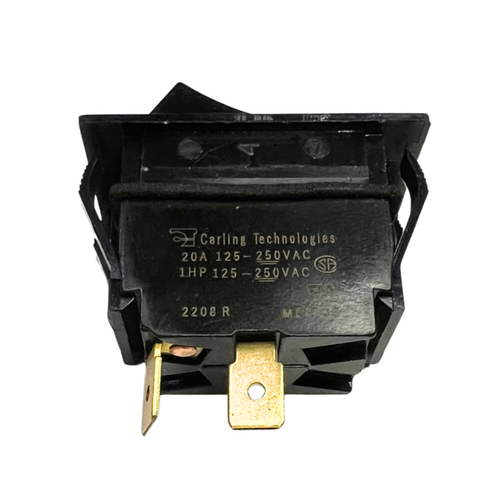 Carling Technologies Rocker Switch SPST 20 Amps at 120-277VAC, Basic ON/OFF