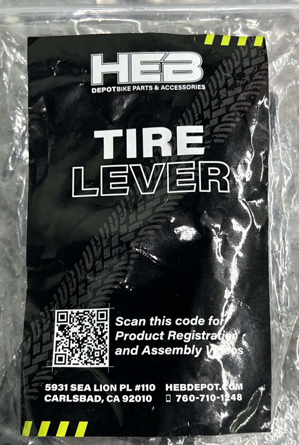 Pair of (2) HEB Bicycle Tire / Tube Change Levers Tool Set - Black