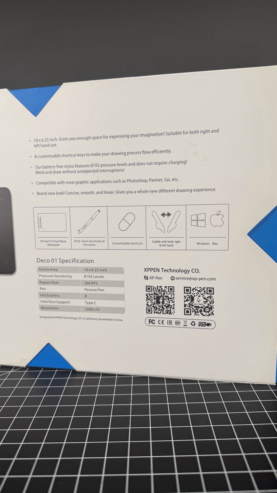 XP-Pen Deco 01 Graphics Drawing Tablet
