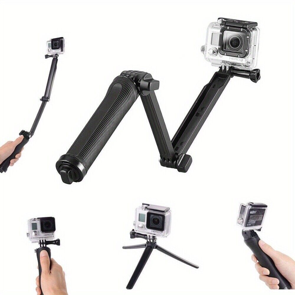 3 in 1 Adjustable Selfie Stick Tripod For All Go Pro Heros DUTY FREE