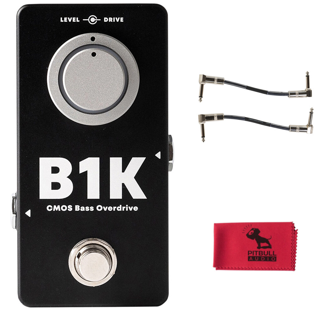 Darkglass Microtubes B1K CMOS Bass Overdrive Pedal w/ Patch Cables & Cloth