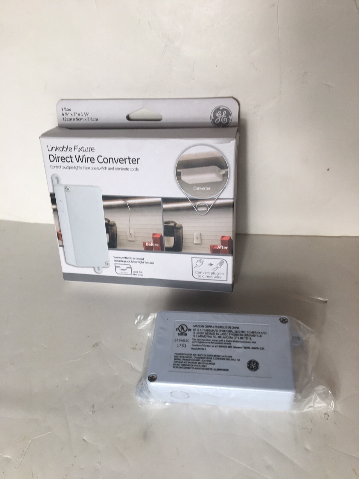 Jasco Direct Wire Converter- White E218874 Open Box
