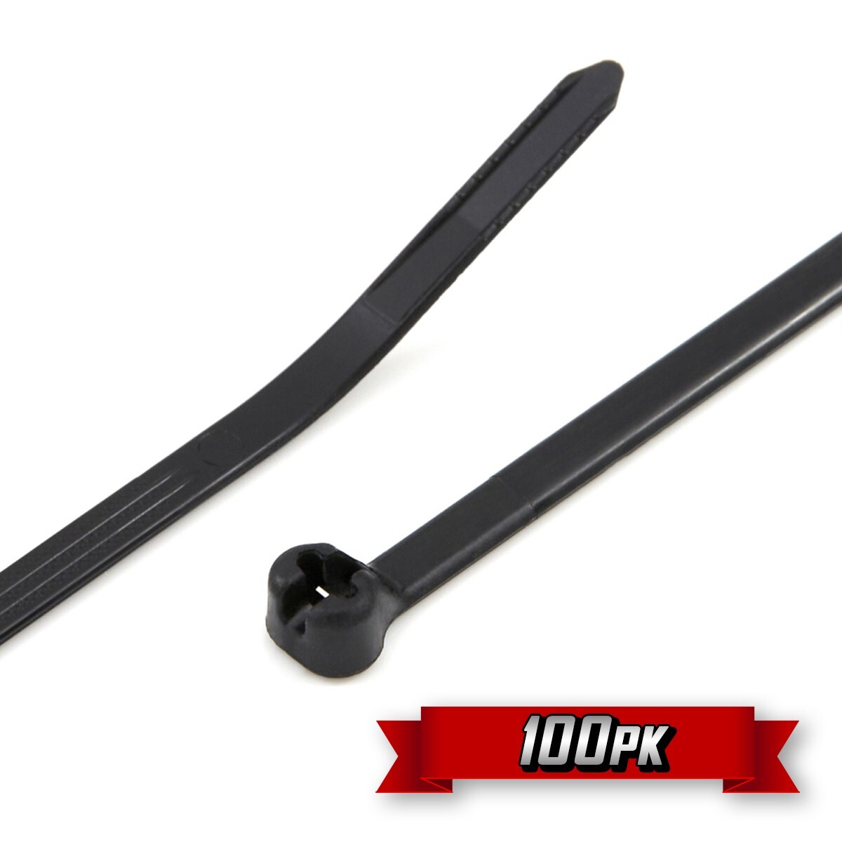 Thomas & Betts TY26MX | Ty-Rap w/ Stainless Lock, 11.100", Black {100pk}