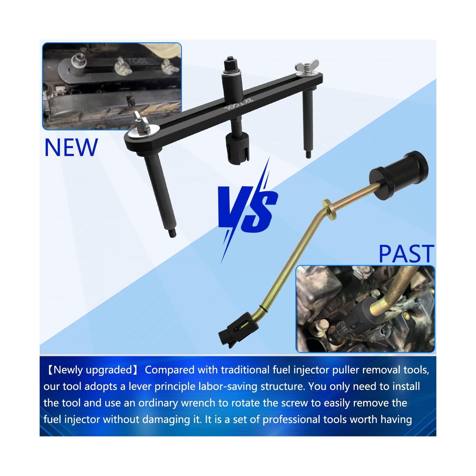 ZKTOOL New Upgraded Version Fuel Injector Puller Removal Tool Compatible with...