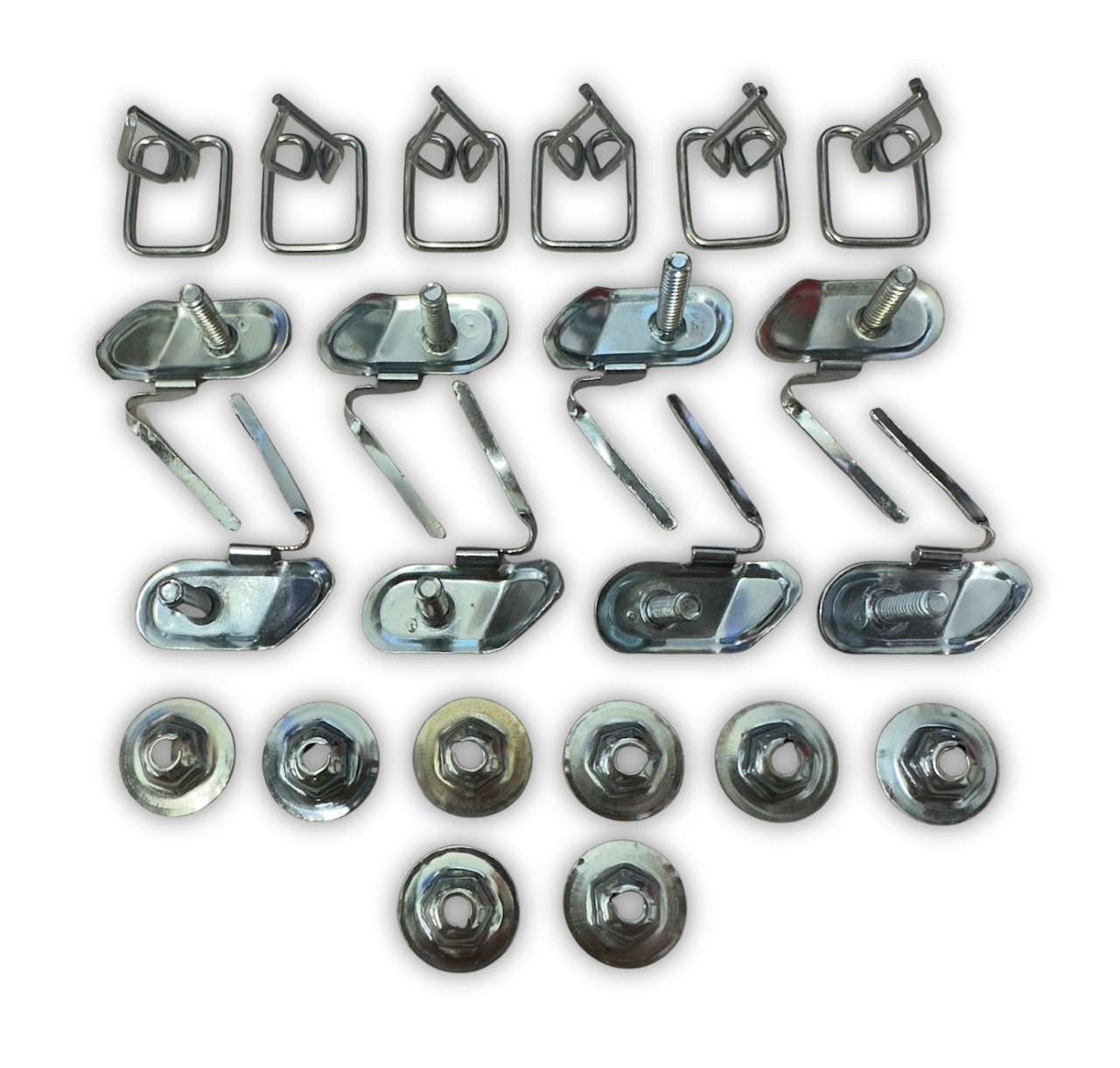 55 Chevy Bel Air 2 & 4-Door Front Fender Molding Clips 1955 Chevrolet New