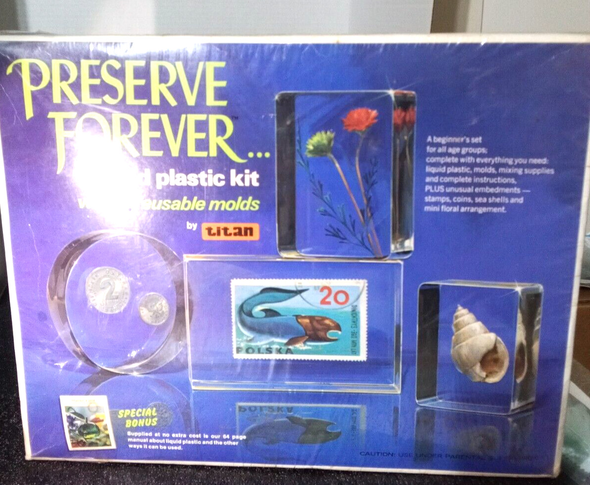 Rare Vtg Titan Preserve Forever Liquid plastic kit new something loved 4 ever
