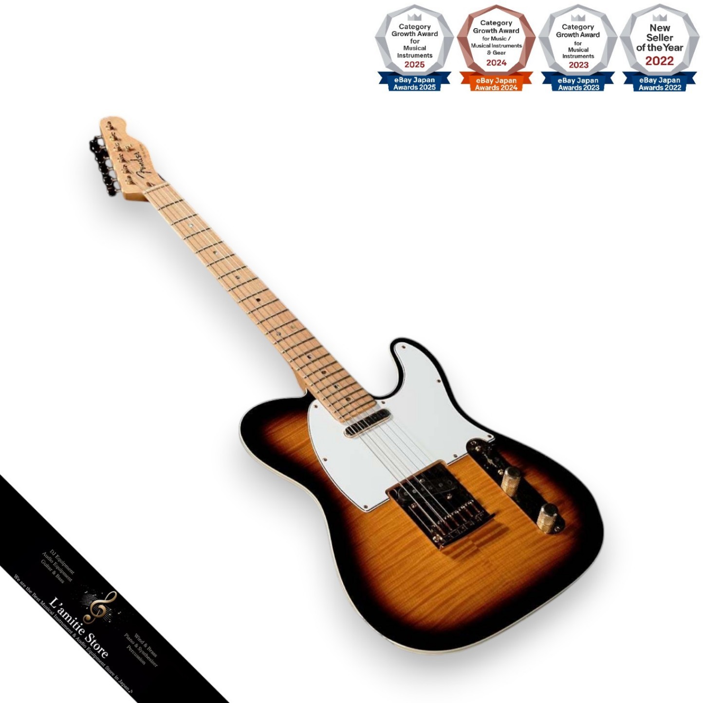 Fender Custom Shop Custom FMT Telecaster Brown Sunburst Electric Guitar