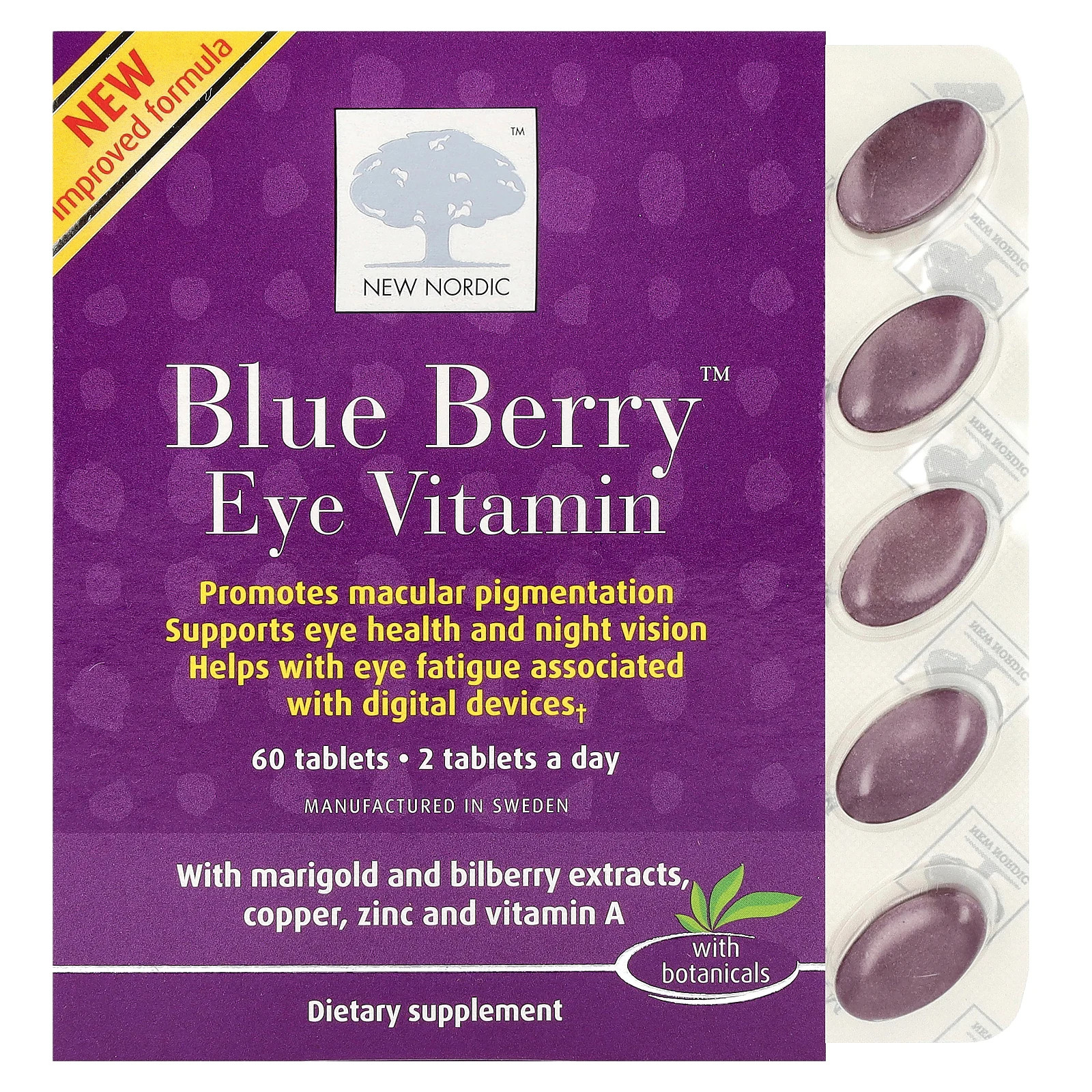 Blue Berry™, Eye Vitamin, 60 Tablets