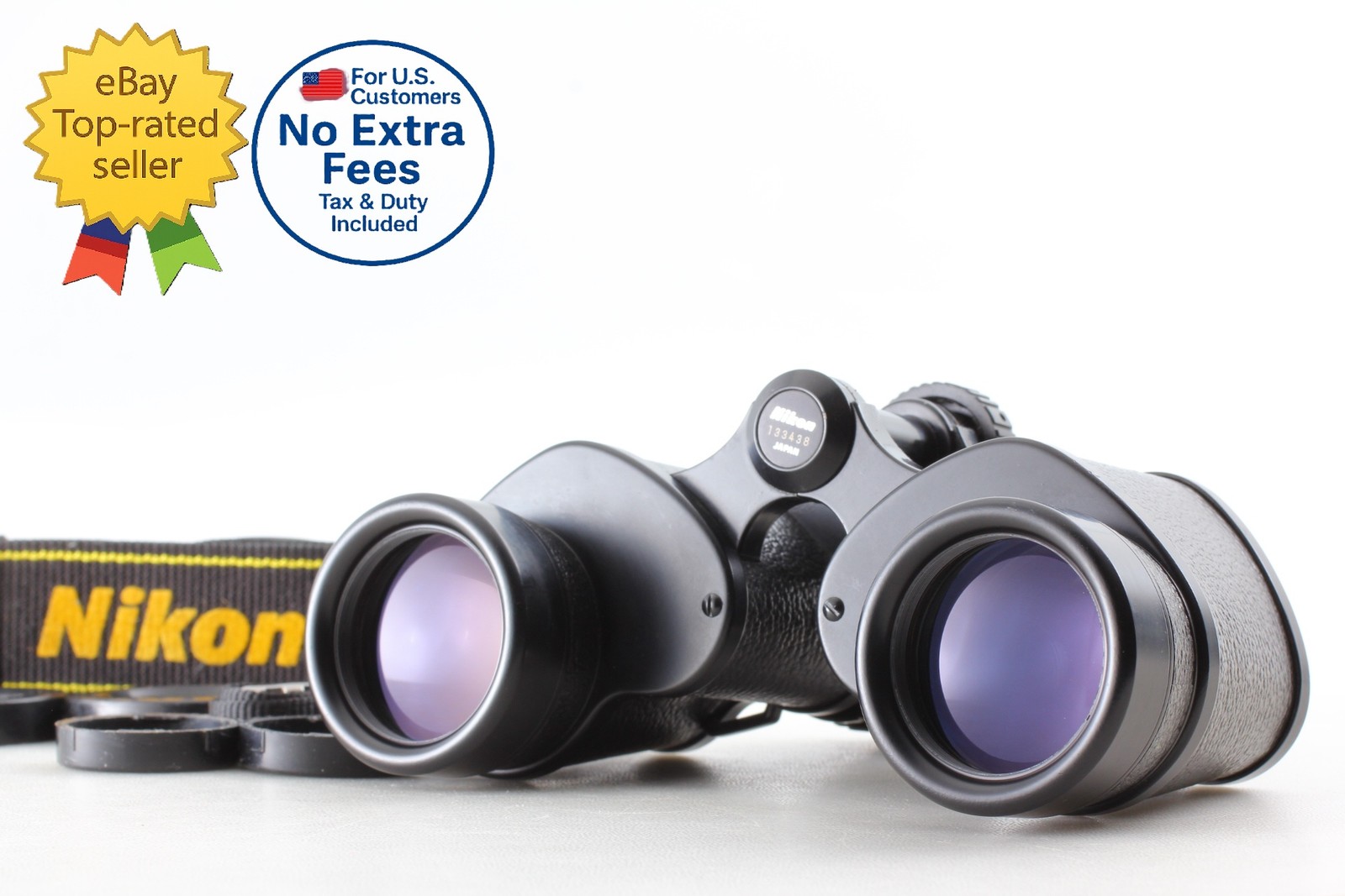 [MINT w/ Strap Cap] Nikon 10x35 6.6° WF C Multicoated Binoculars From JAPAN