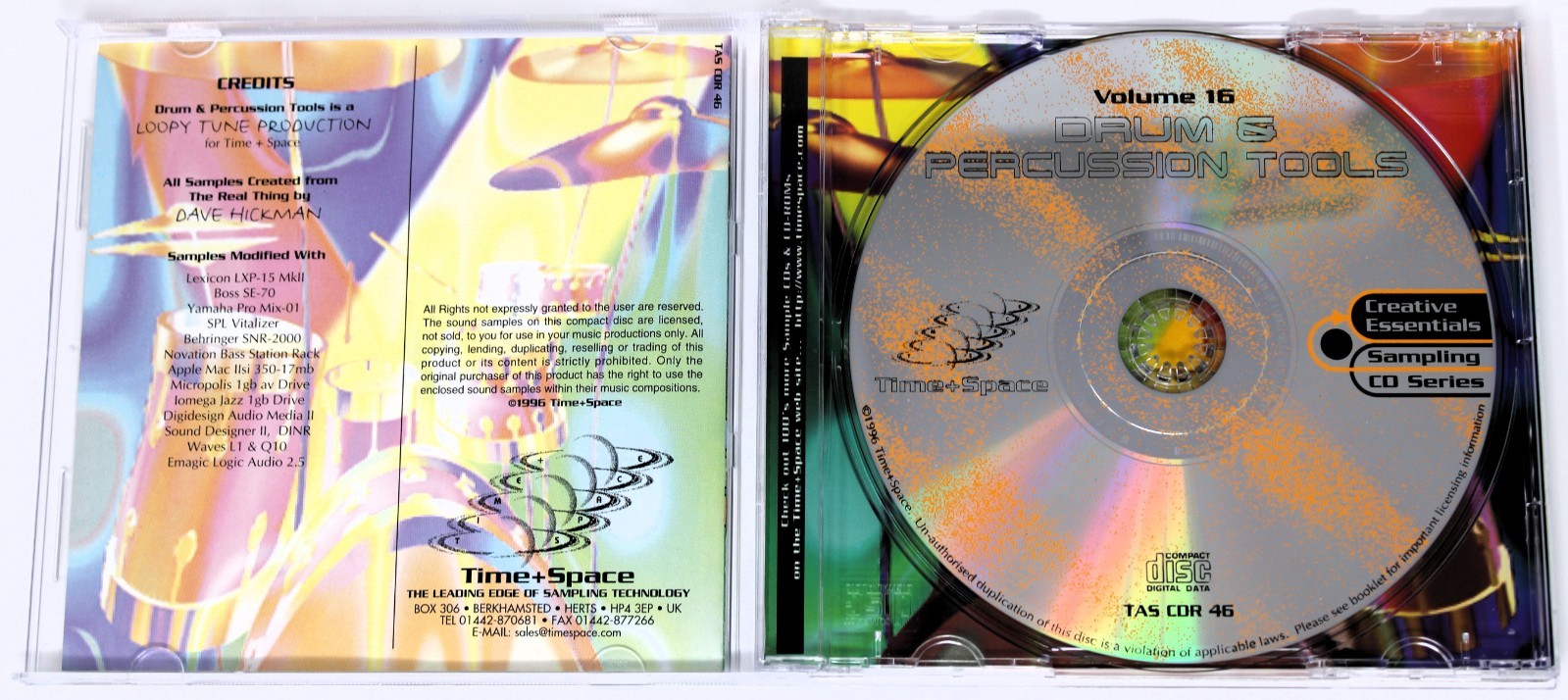 Zero-G Creative Essentials 16 Drums Percussion Tools Sound Library/Sampling CD