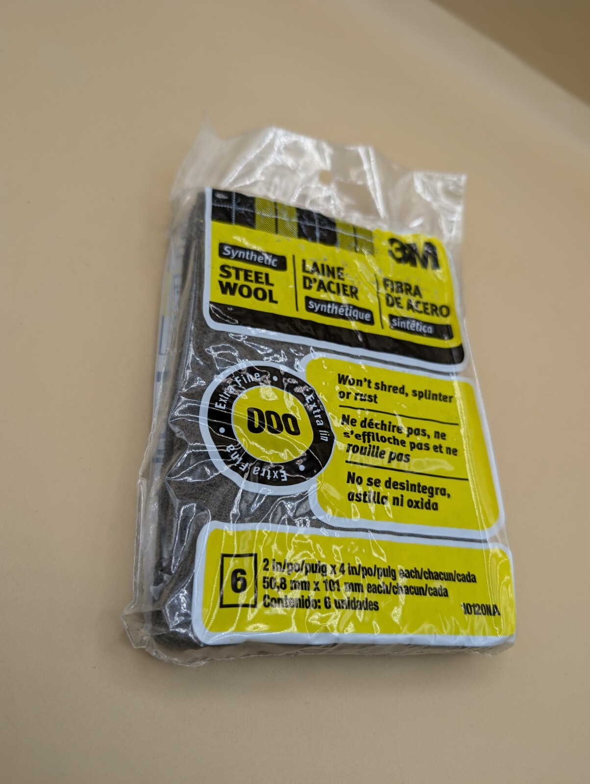 #000 Extra Fine Synthetic Steel Wool Pads 10120NA SEALED!