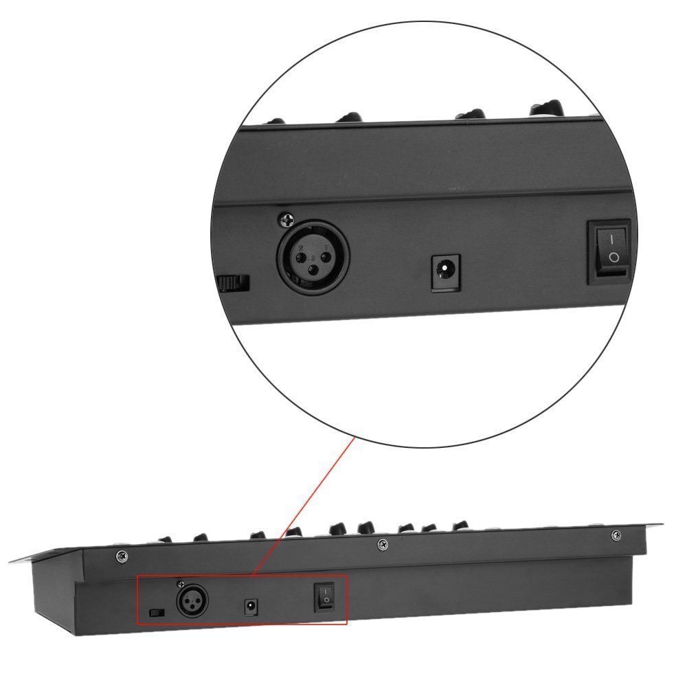 DMX 192 Channel Operator Console Controller Lighting Mixer Board For Stage Light