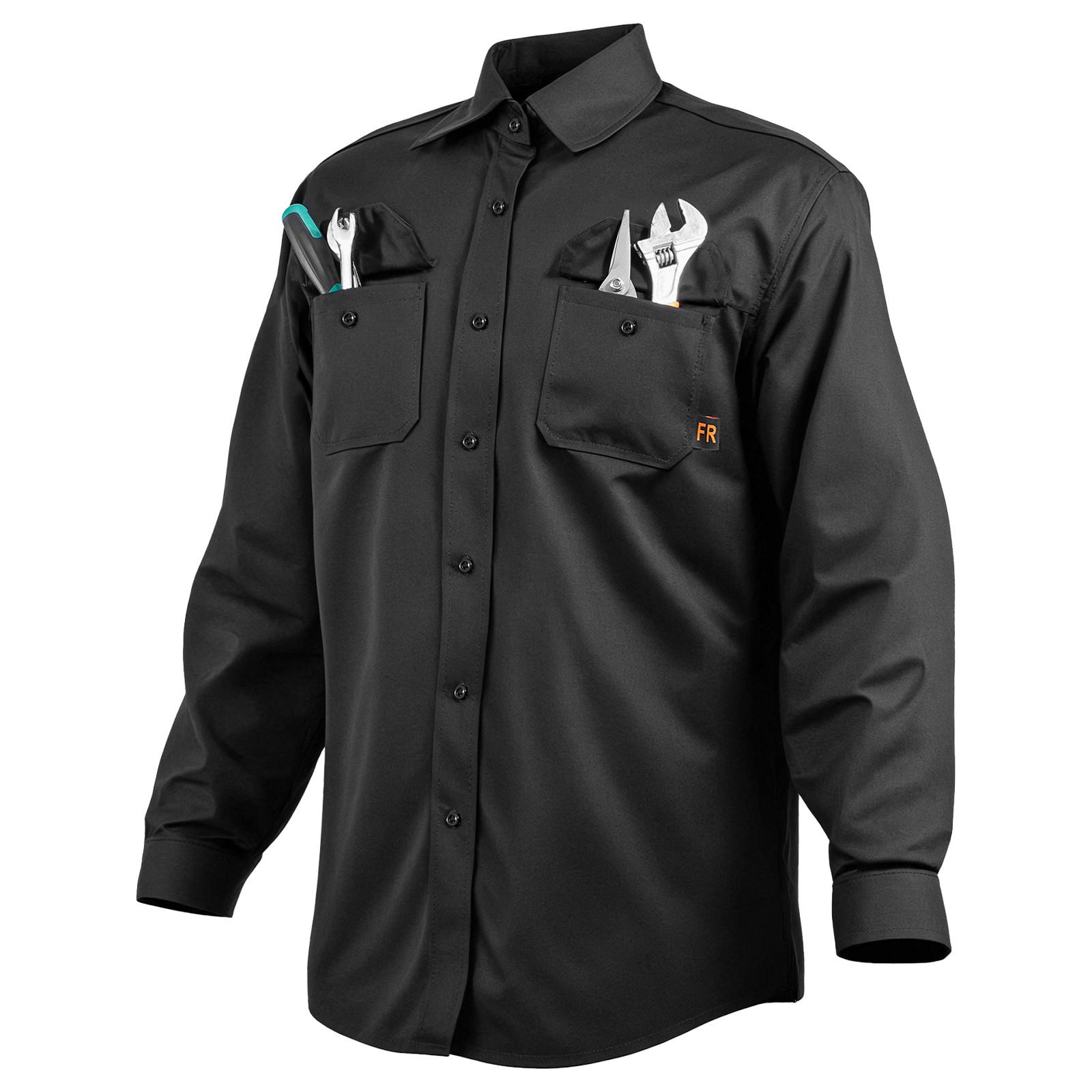 Flame-Resistant Welding Jacket M Size 7oz FR Cotton Welding Safety Jacket