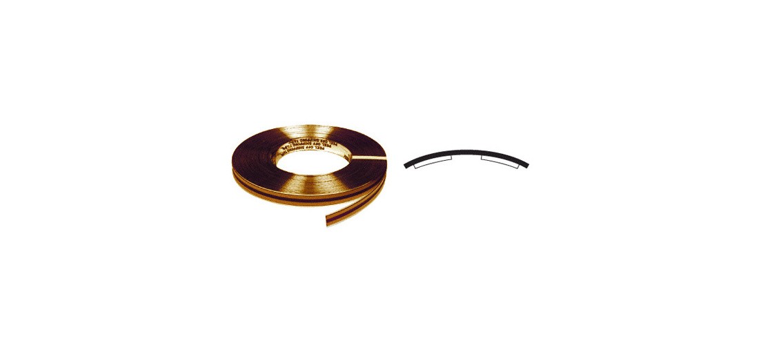 CRL PRT475BR Brass 3/4" Plastic Reflective Tape - 100 Foot Roll