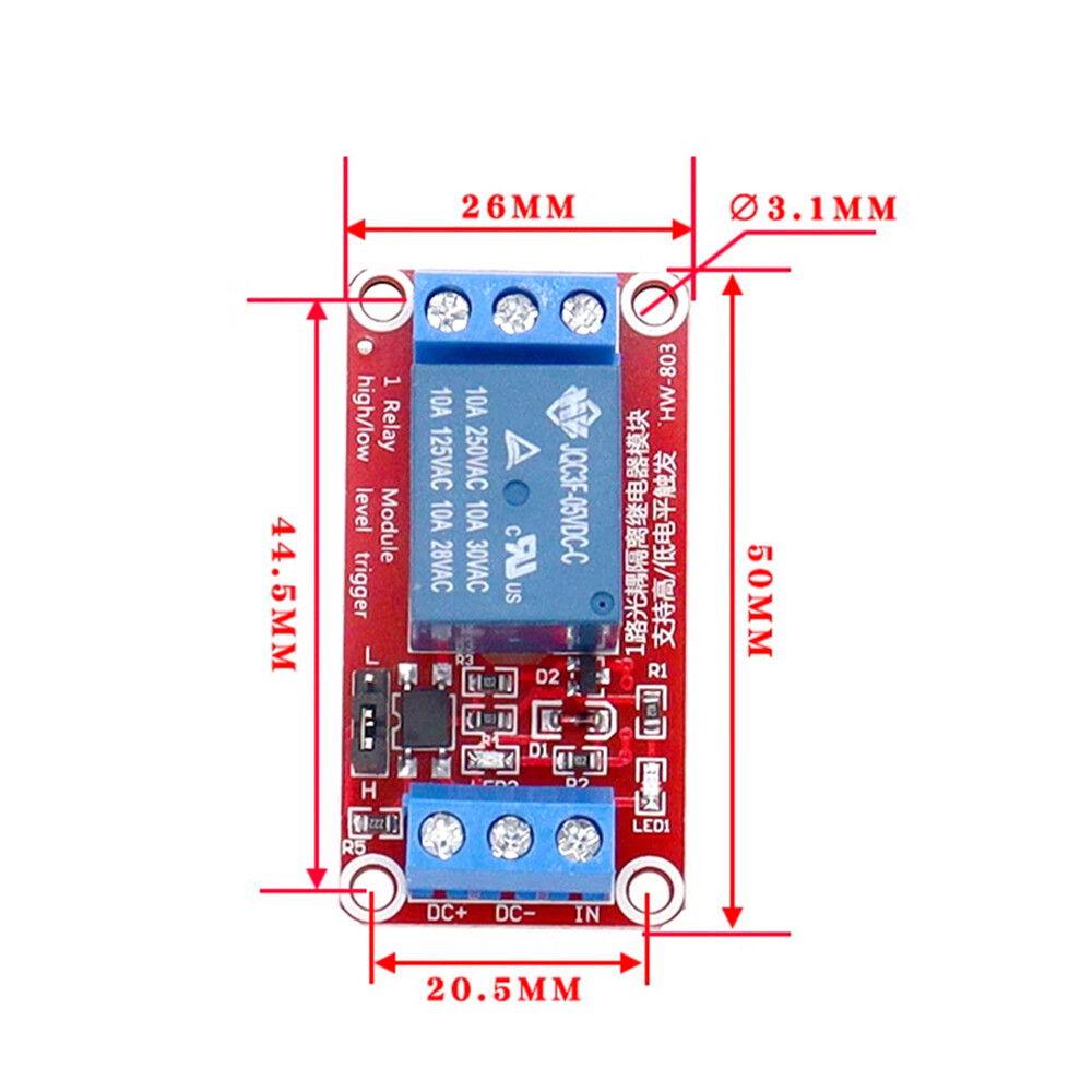 5A 12A 24A Relay Module Interface Boards High And Low Level Trigger 1/8Channels