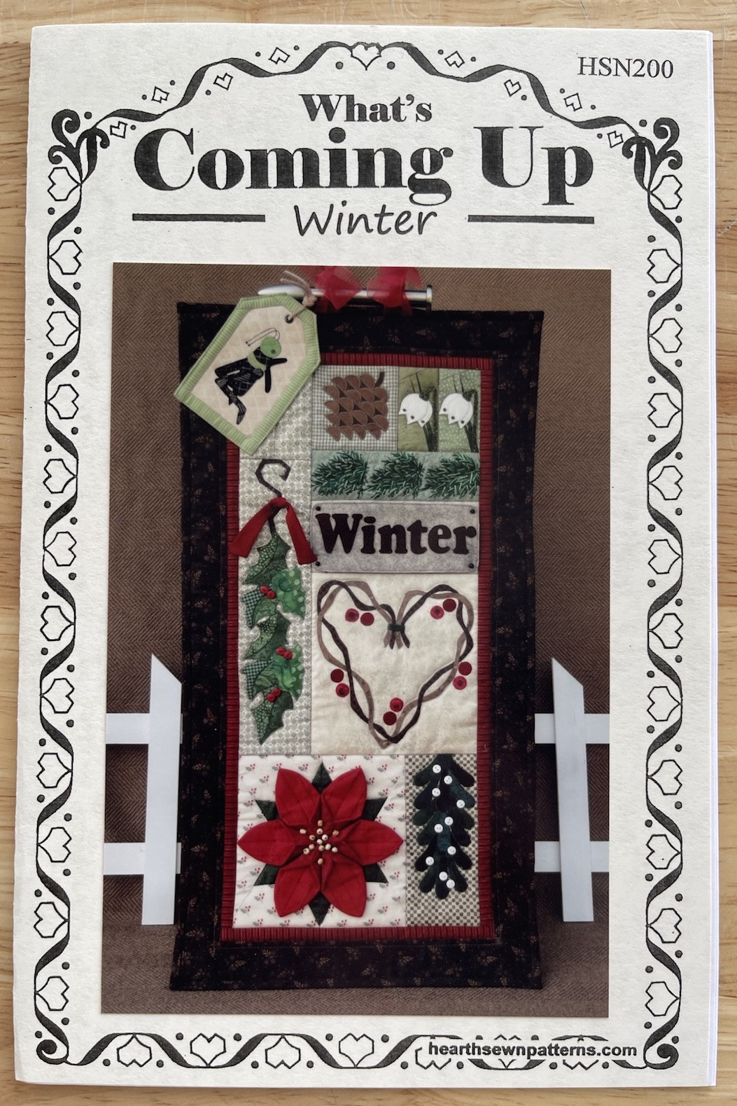 What’s Coming Up Winter Wall Quilt Pattern By Hearthsewn Patterns Jodi G. Warner