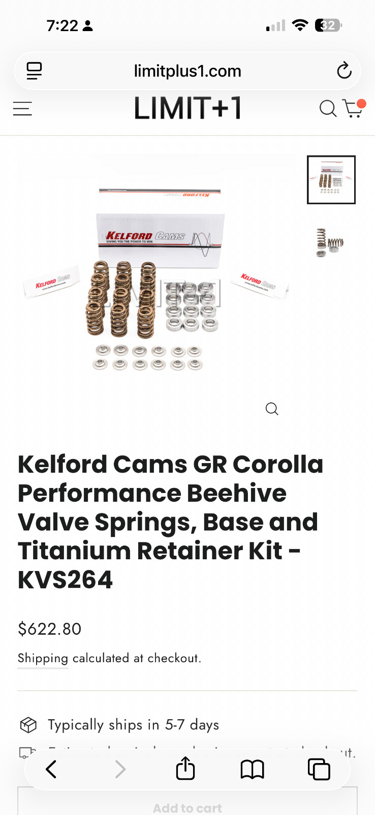 gr corolla kelford beehive valve springs new in box ksv264