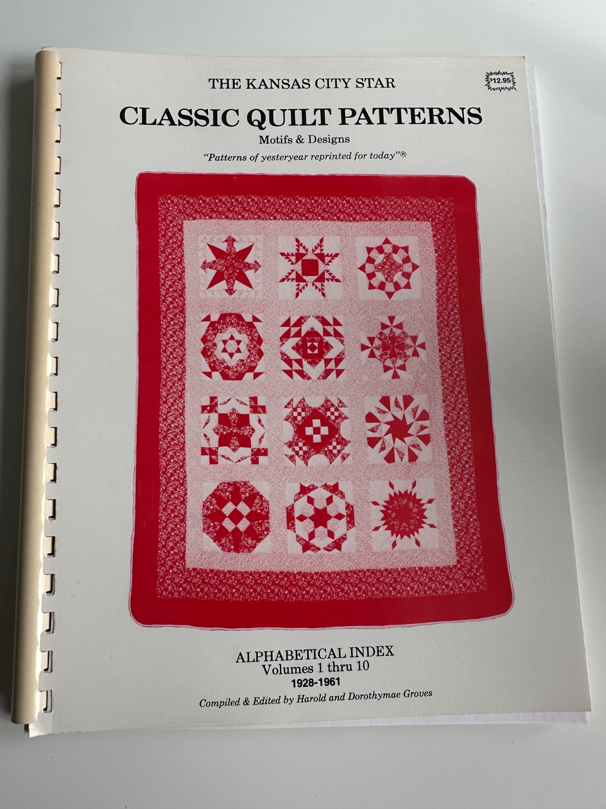 Kansas City Star Classic Quilt Patterns Motifs & Design Vol. 1 -10  Incl. Index