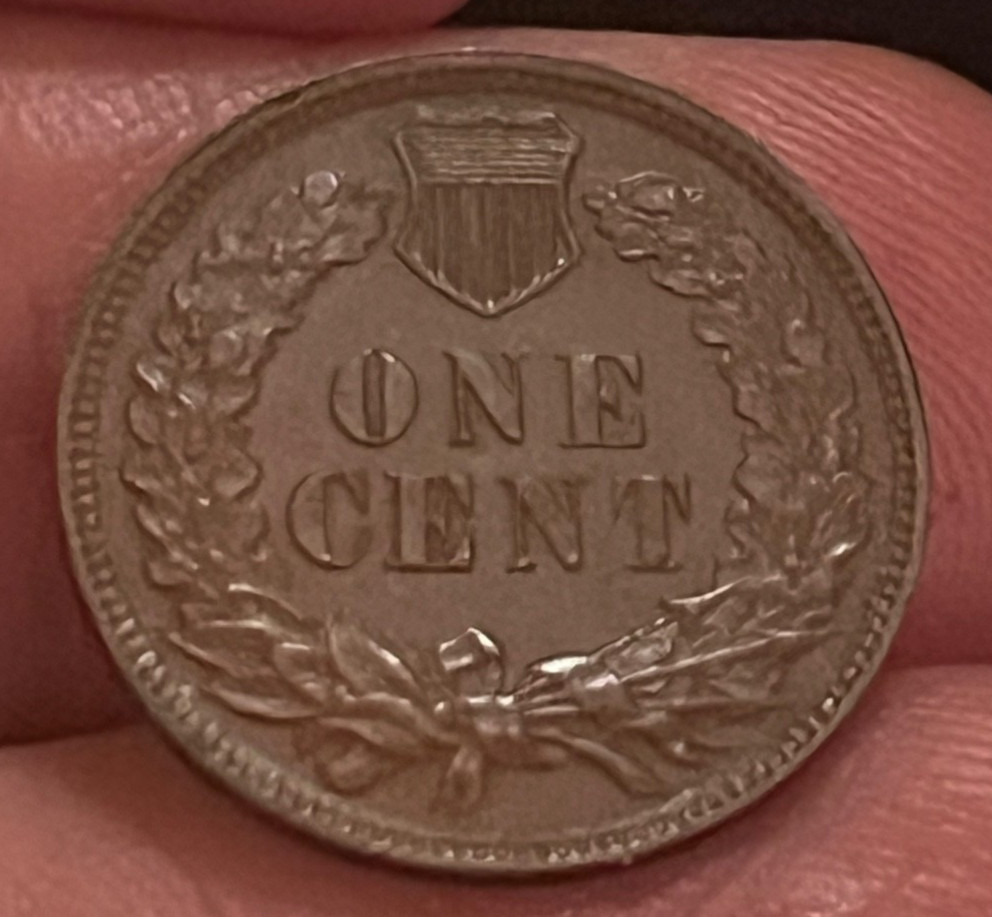 1881 Indian head cent, choice About Uncirculated /brown