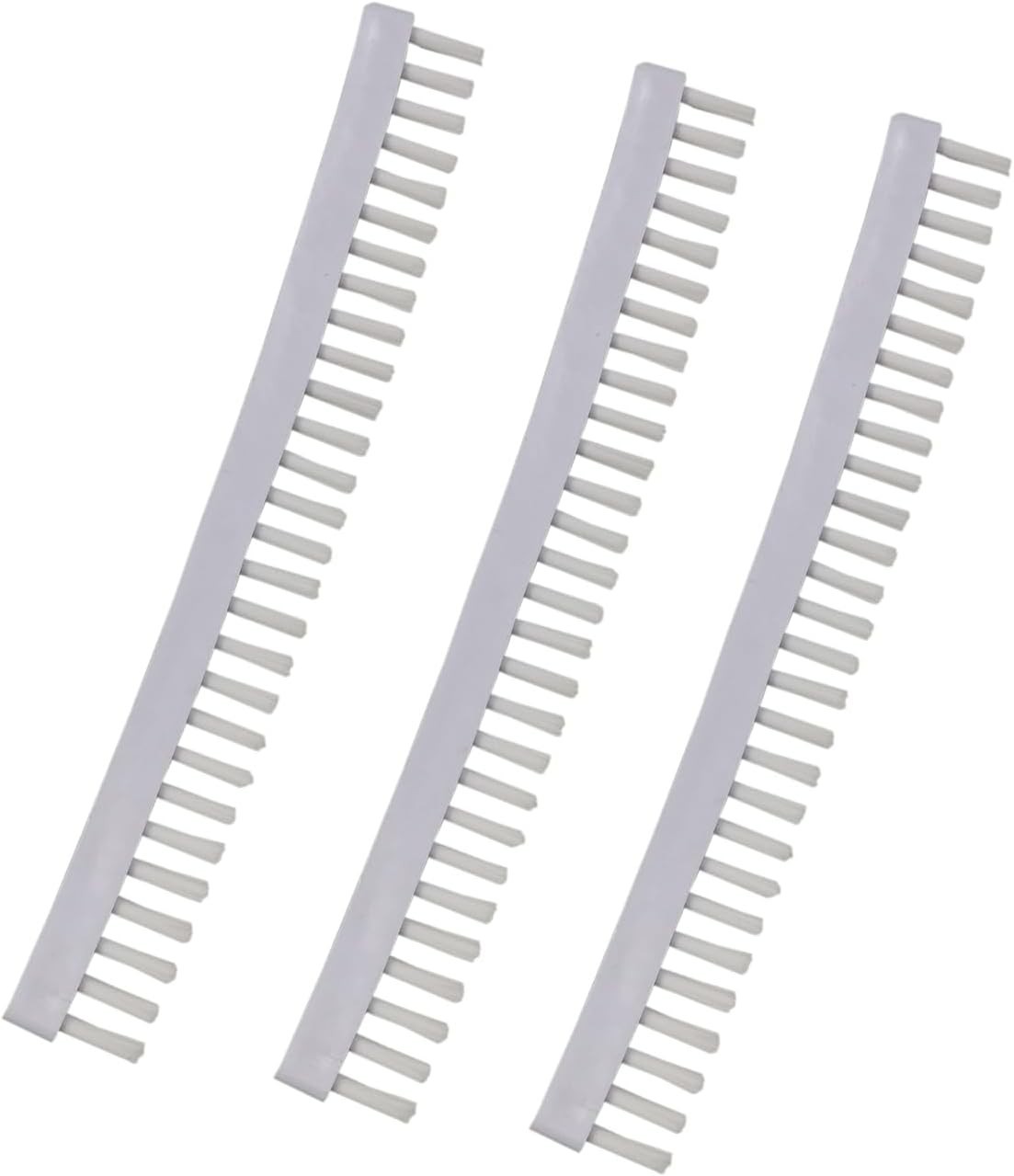 Medium Firmness Pool Leaf Bagger Brush Strips - 3 Count for Efficient Cleaning
