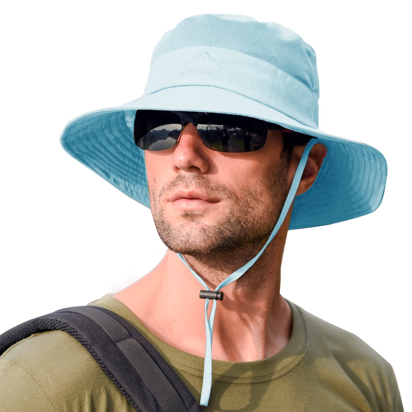 Sun Hats for Men Women Fishing Hat UPF 50+ Breathable 7 3/4-7 7/8, 1pack-blue