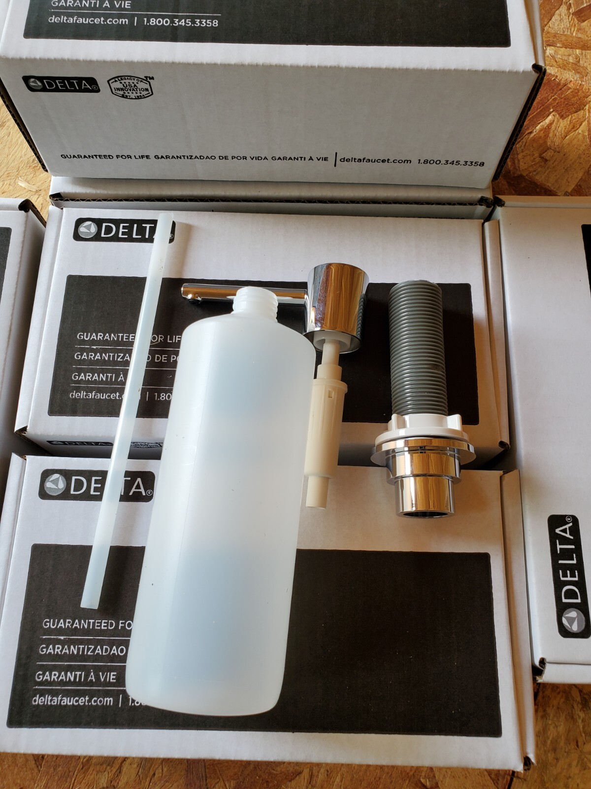 Delta RP100734 Trinsic Deck Mounted Metal Soap Dispenser  in Chrome New