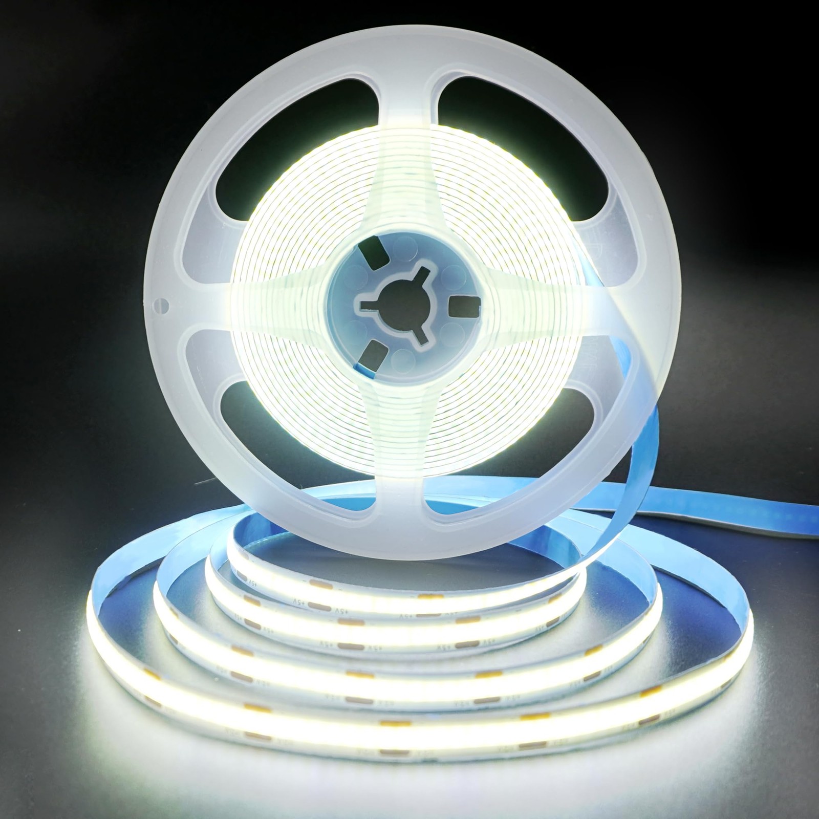 2PACK 5V USB COB LED Strip Lights with Dimmable Switch,9.84FT/3M,Cool White 6...