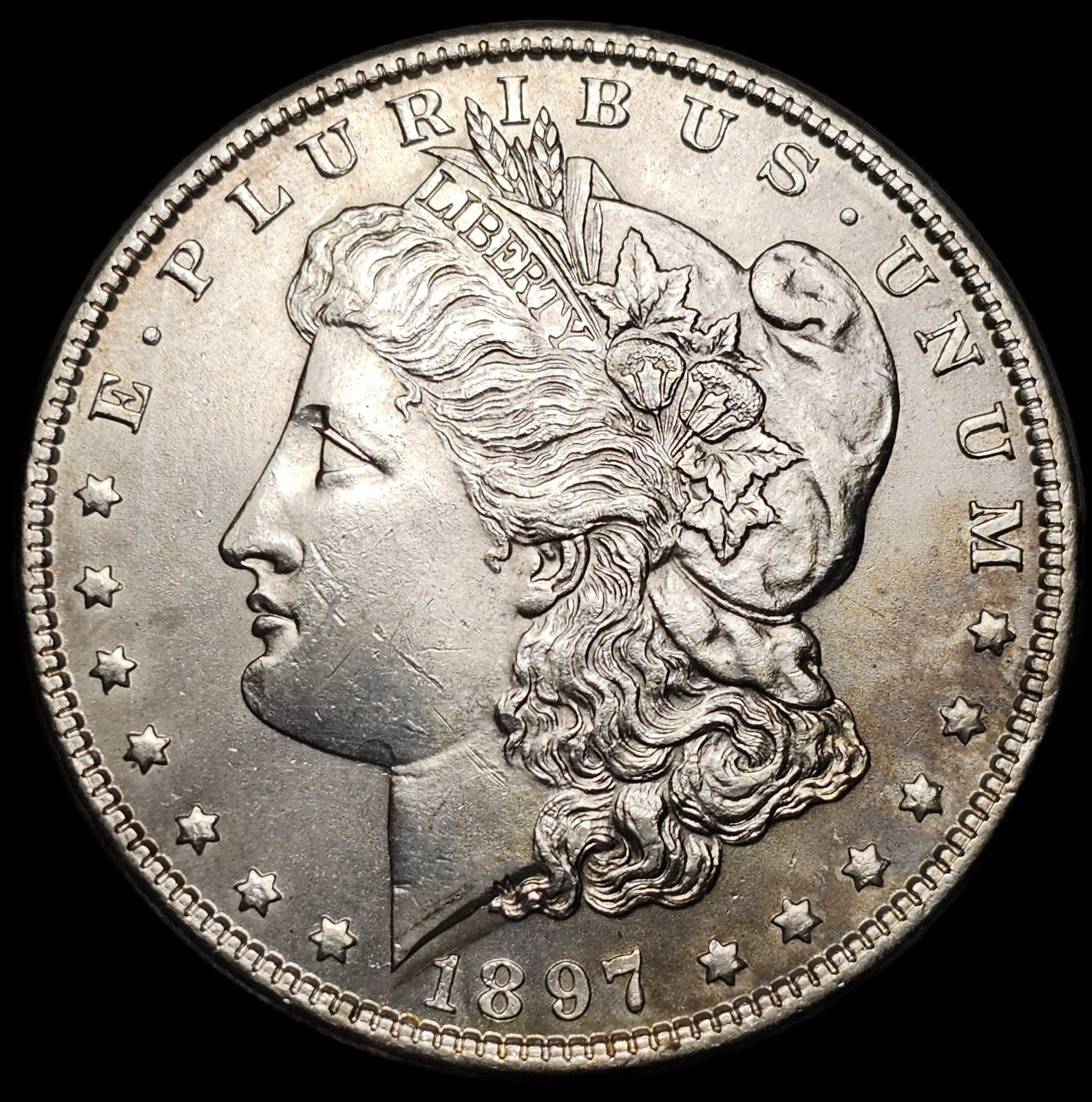 1897 $1 Morgan Silver Dollar-MS-Free USA Shipping