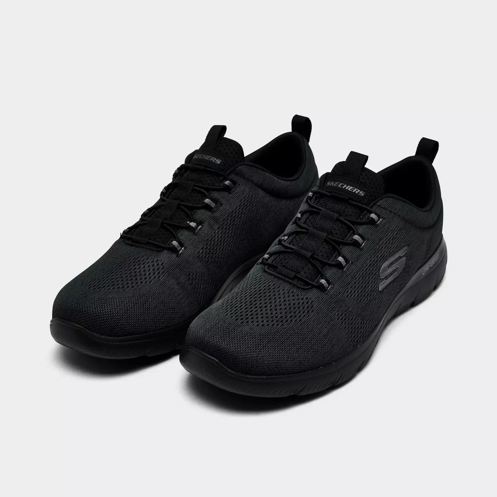 Men's Skechers Summits Louvin Slip-On Casual Shoes - Black 232186/BBK