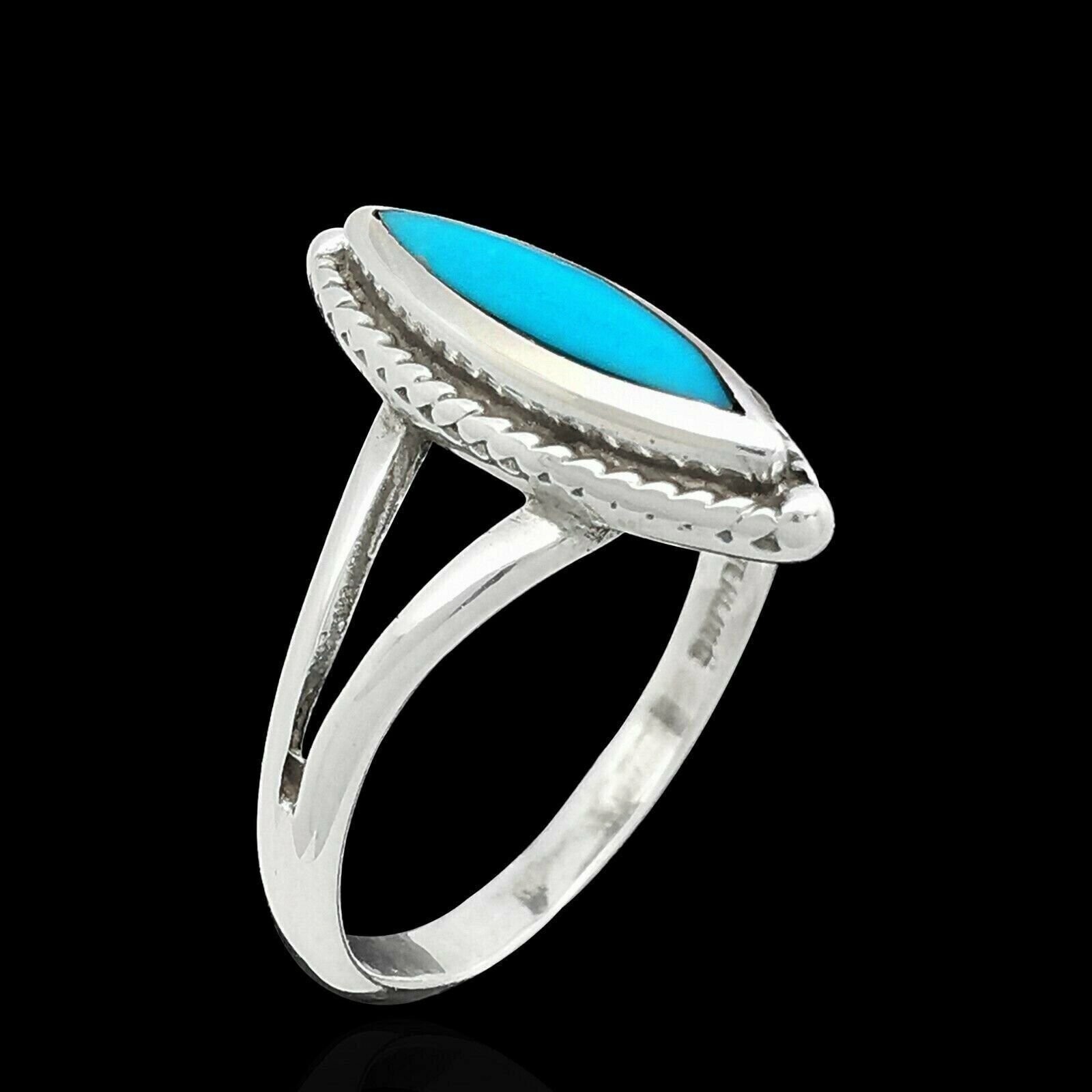 Twisted Wire Marquise Ring, Blue Resin, Size: 4