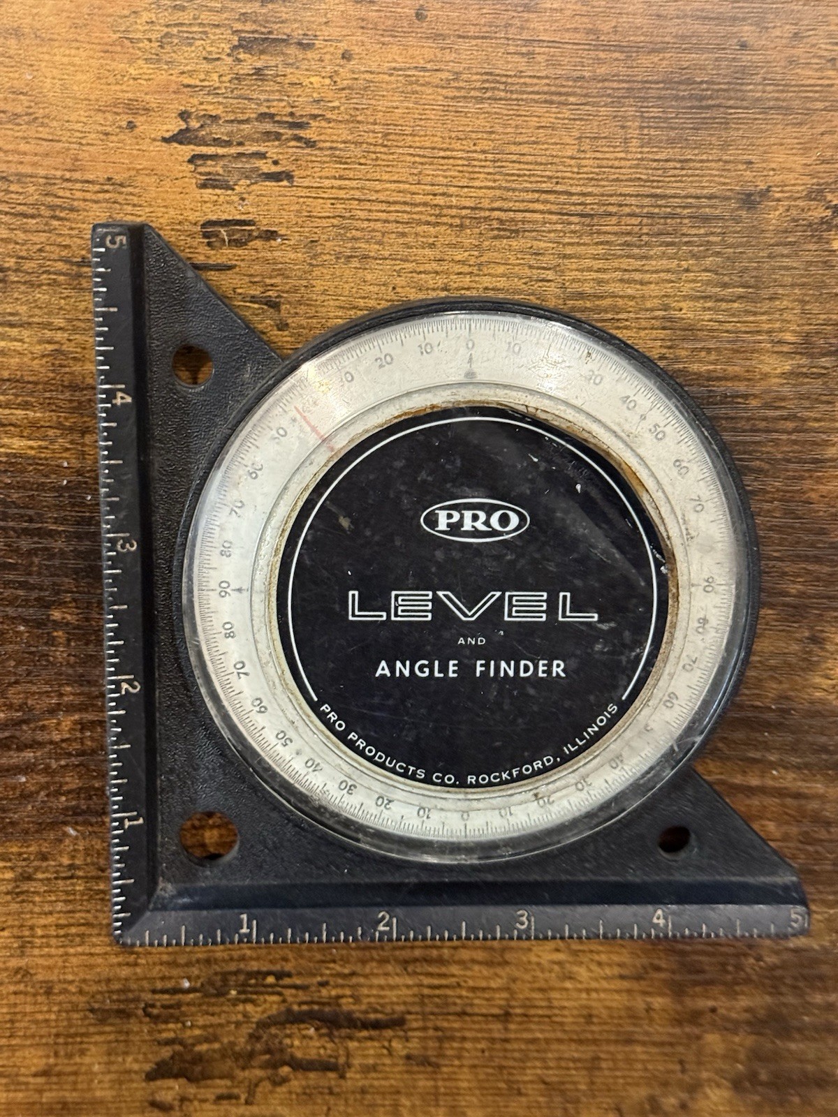 Vintage Pro Inclinometer Plumb & Level Made In USA Angle Roof Grade Slope Finder