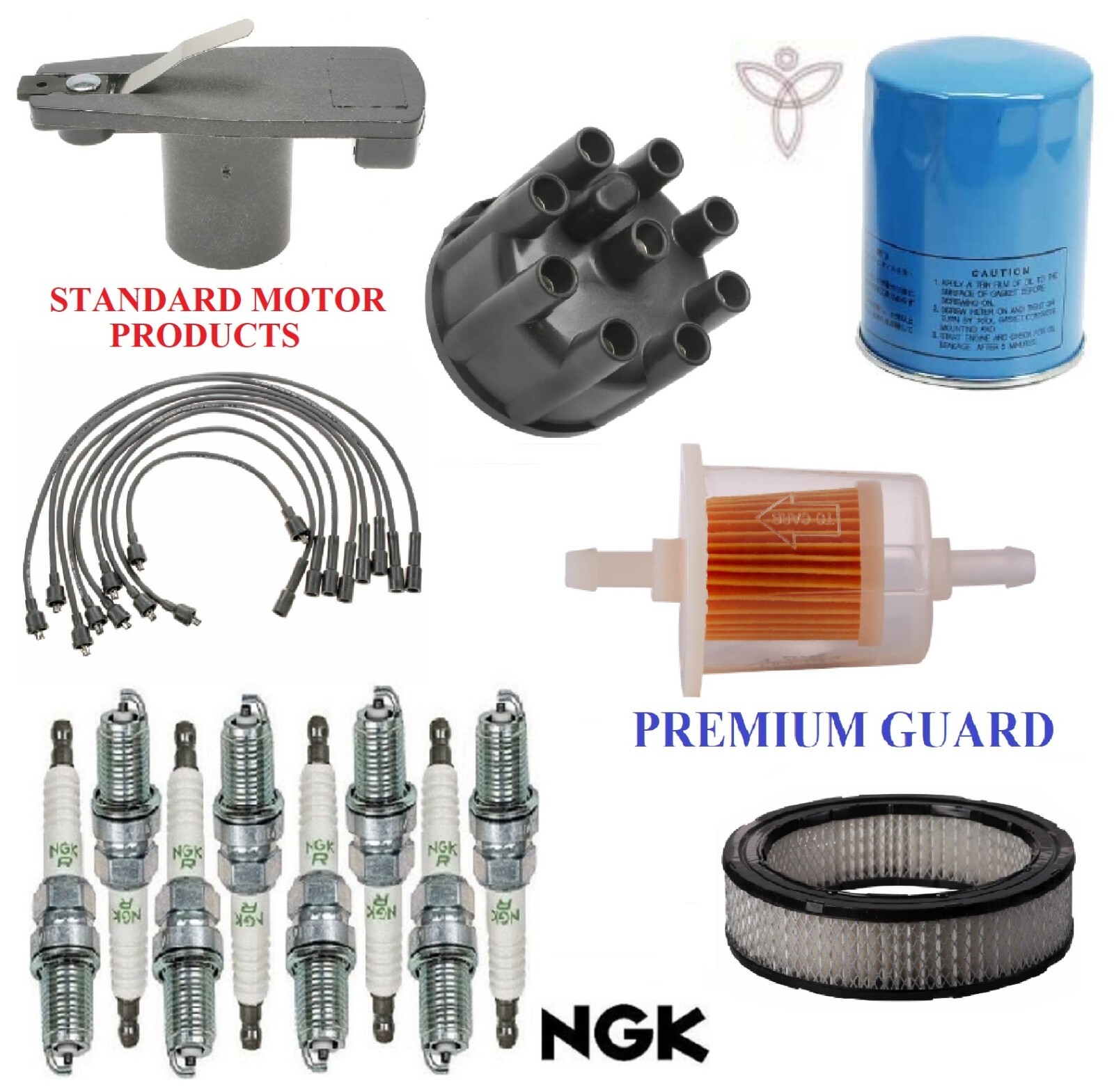 Tune Up Kit Filters Cap Spark Plugs Wire For DODGE W100 PICKUP V8 5.2L 4WD 69-71