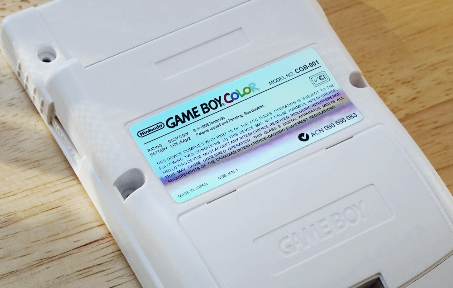 Silver Holographic Back Sticker Set for Gameboy Color GBC
