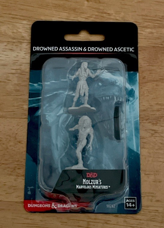 Drowned Assassin & Drowned Ascetic Wizkids D&D Nolzur’s Miniatures Brand New!