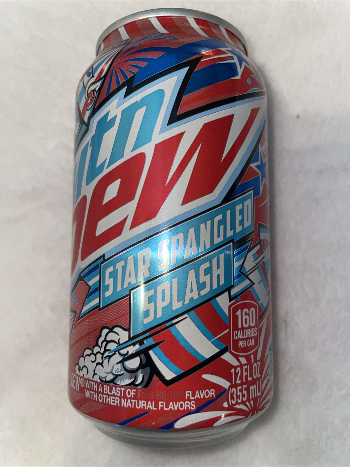 Limited Edition, Mountain Dew, Star-Spangled Splash Unopened  In Great Condition