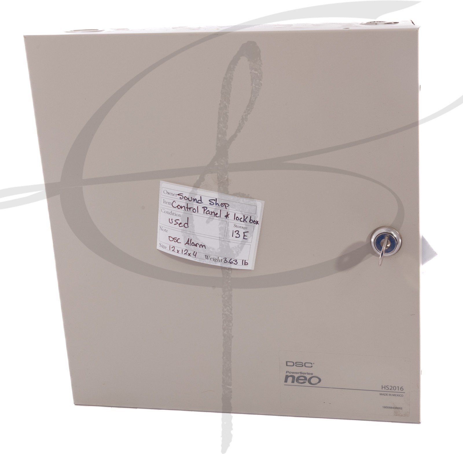 DSC PowerSeries Neo Security Alarm Control Panel Enclosure w/ HS2016 Alarm Panel
