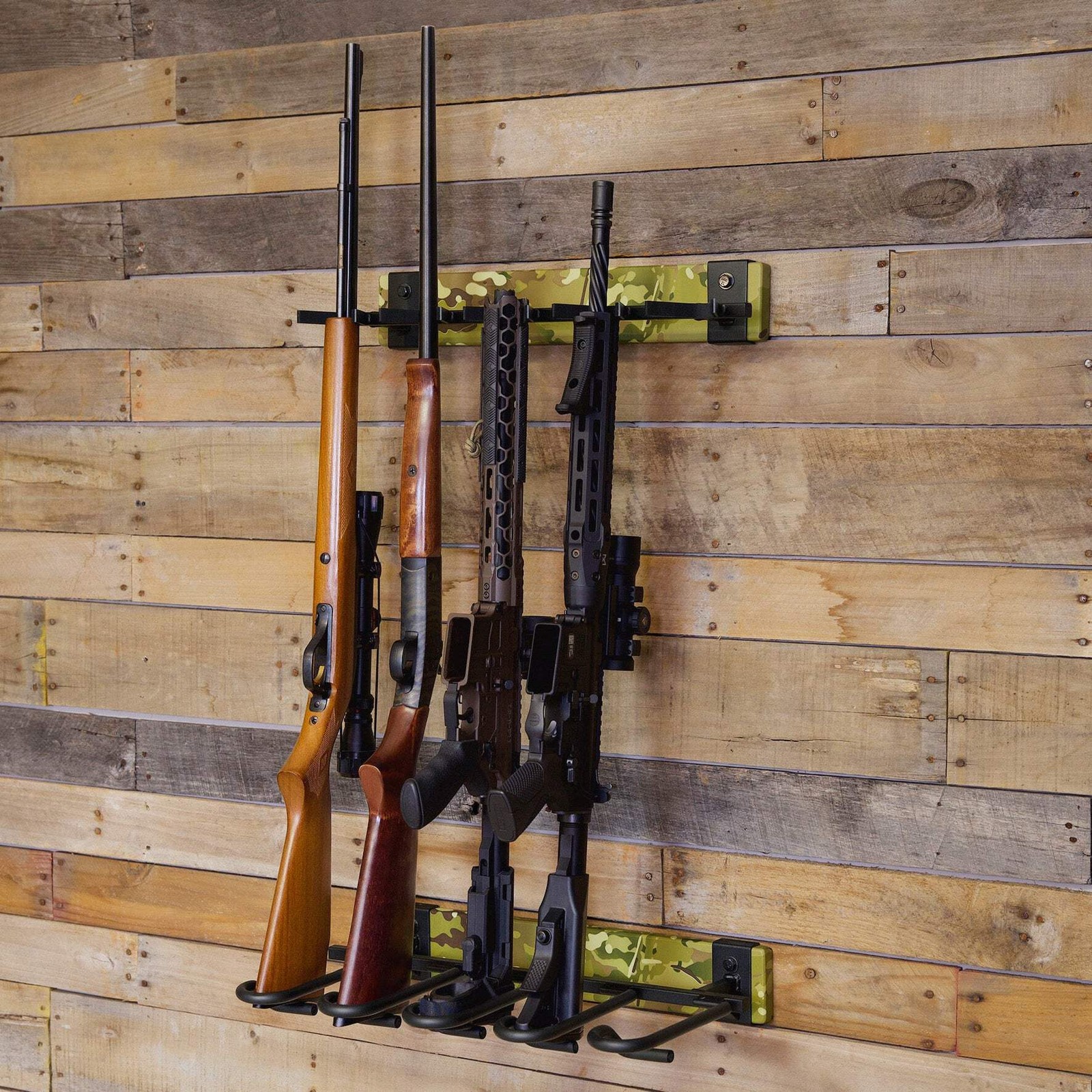 FORGE Firearm Rack | Wall Mount Display | 5 Slots | MultiCam