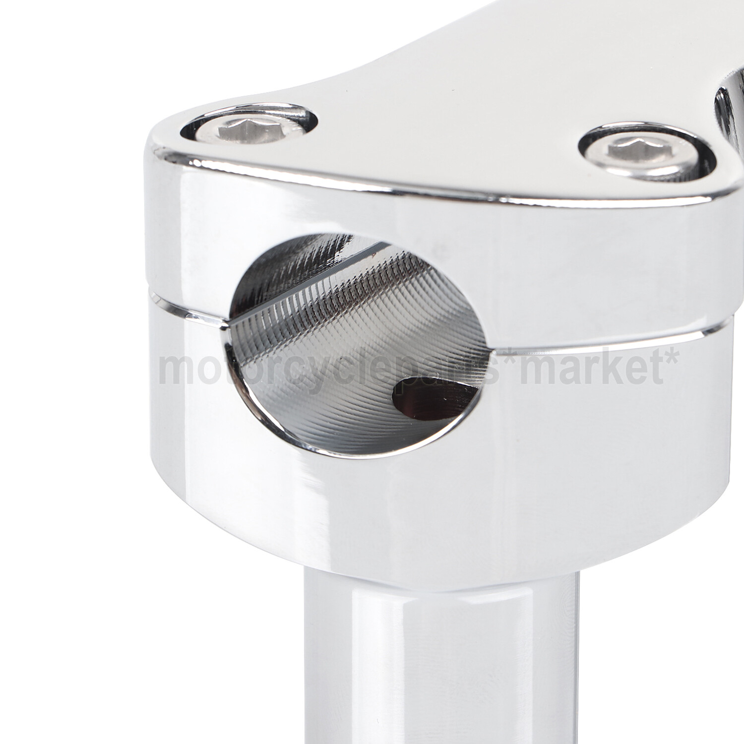 Front 3.5" CNC Handlebar Risers Top Clamp For Harley Heritage Softail Dyna FXDL