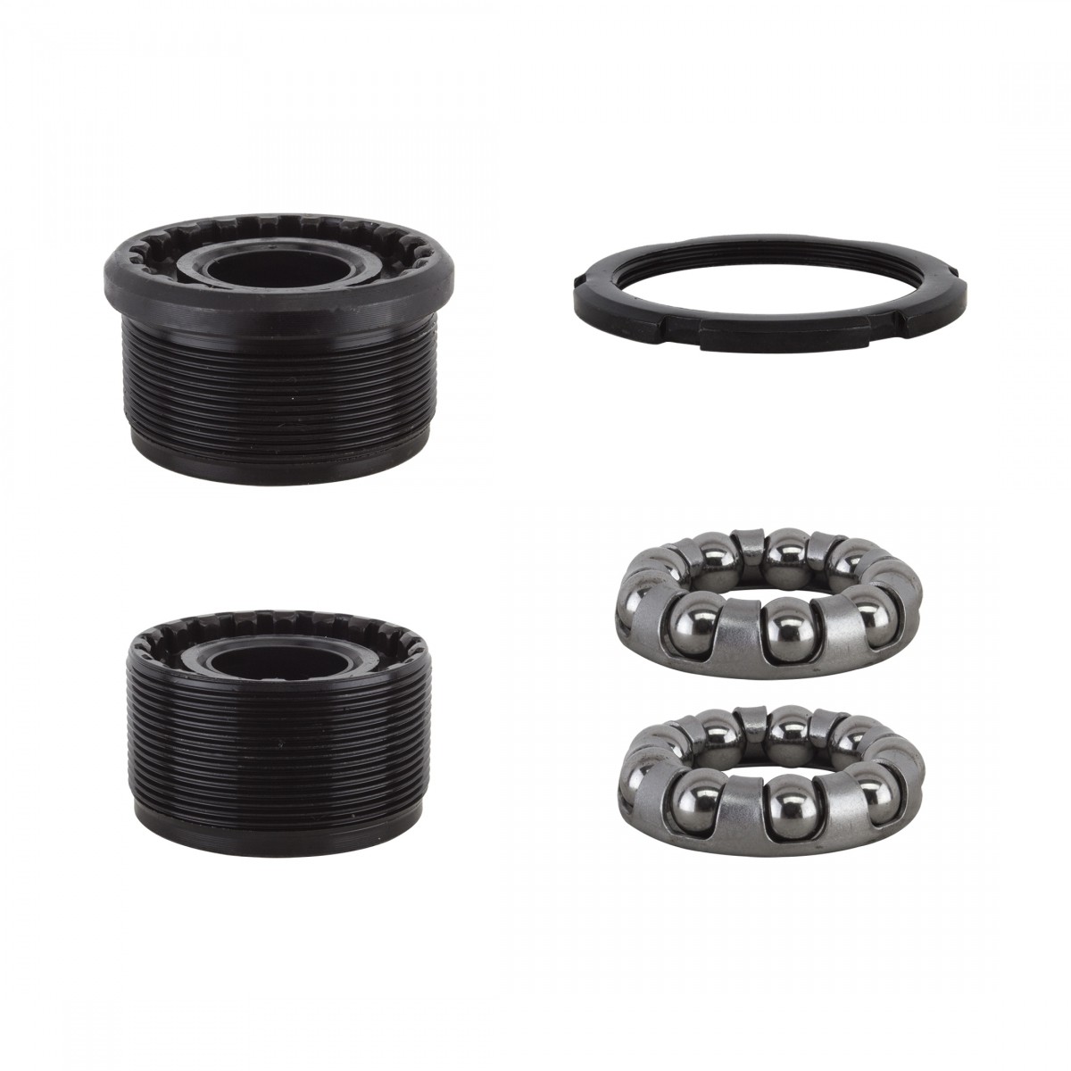 Sunlite EZ-Off Square Taper JIS 24 TPI Bottom Bracket Cup Set with Caged