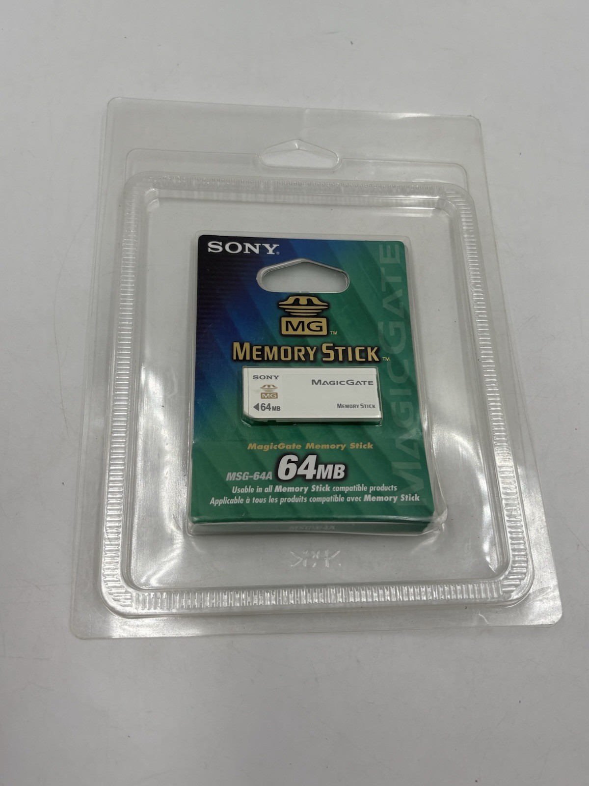 Sony MemoryStick 64MB White MagicGate MS Memory Card MSG64A New Old Stock